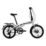 Bicicleta Plegable Rodado 20 Shimano Volkswagen Color Blanco