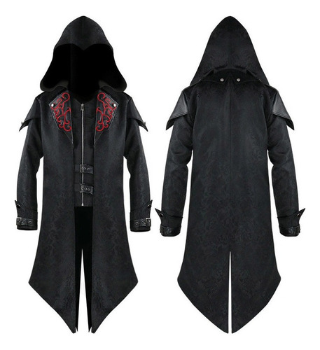 Gabardina Gótica Retro De Assassin's Creed Para Hombre [u]