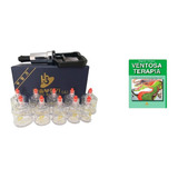 Kit Ventosa Para Acupuntura Com 10 Copos + Livro E Brinde