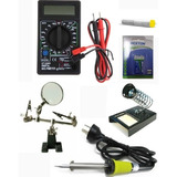 Combo Electrónica Estudiantil 6 Pza Tester 830 Soldador N3