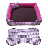 Cama Para Dog Caminha Pra Cachorro Grande Gg 95x95cm +tapete