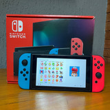 Console Nintendo Switch V2 Azul/vermelho (seminovo)