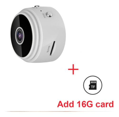 Mini Cámara Wifi Con Tarjeta Inalámbrica De 1080p Y 16 Gb