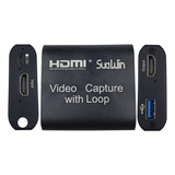 Placa De Captura Hdmi  Loop Usb3.0 Gravação Tela 4k / 1080p