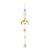 Atrapasol Arco Iris Luna Colgante Cristal Decorativos