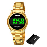 Reloj Electrónico Empresarial Digital De Acero Inoxidable Sk