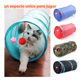 Túnel Juguete Gato Simple Tela Plegable Interactivo Sonido