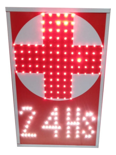 Cruz Led 24 Hs Para Farmacia O Salud Doble Cara Varios Efect