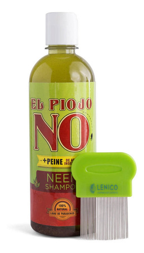 Shampoo Para Piojos 500 Ml + Peine Piojero El Piojo No