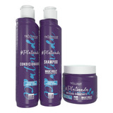 Kit Tróia Hair 3 Passos Shampoo + Cond + Máscara - Matizador