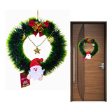 Guirlanda De Natal 20 Cm Pendurar Porta Decoração Natalina 