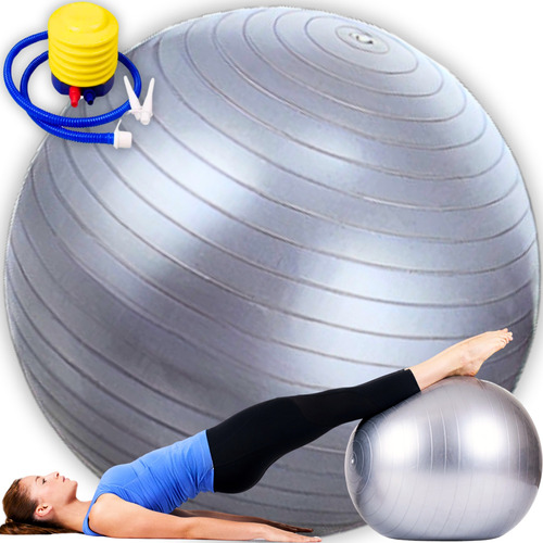 Bola Pilates Yoga Fisioterapia Suiça 65cm Bomba Grátis 200kg