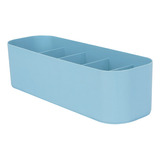 Miniso Organizador De Plastico Con 5 Rejillas 26x9x7 Cm Color Azul