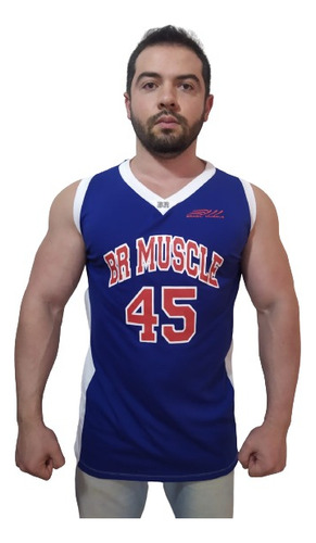 Camisa Regata Masculina Basquete Br Muscle P Treino Academia