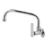 Torneira Reta Baixa Metal Inox ½ Parede Cozinha Banheiro Pia