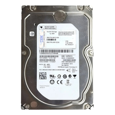 Disco Duro Ibm 3tb Hdd Sas 3.5  7.2k Rpm (Reacondicionado) | Meses sin interés