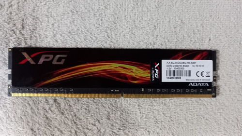 Memoria Ram 8gb Gamer Adata Xpg 2400 Mhz