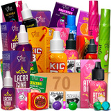  Kit 70 Gel Lubrificante Variados Sexy Original Completo Mix