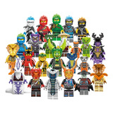 24 Piezas De Minifiguras De Ninjago, Bloques De Construcción