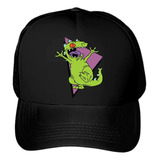 Gorra Negra Reptar Rugrats Moda Ajustable Trucker Unisex