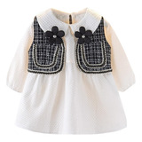 Conjunto De Falda A Cuadros Creative Para Niñas, Chaqueta Y