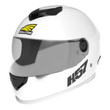 Casco Para Moto Integral Halcon H57  Blanco Talle S 