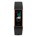 Relógio Mormaii Fit Sport Smartband Moid151ab/8j Cor Da Correia Preto Cor Do Bisel Ouro-rosê Cor Do Fundo Preto