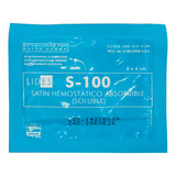 Satín Hemostático Absorbente Soluble Lides S-100 4*8  20pz