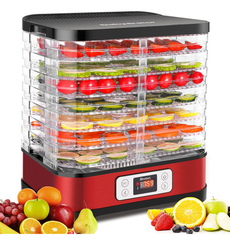 Homdox 8-tray Food Dehydrator Machine With Fruit Roll She...