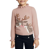 Sweater Tejido Holly Land Baby Rosa Para Beba 2854
