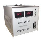 Regulador De Voltaje 3 Kva 120 Volts Marca Powertron ® Blanco