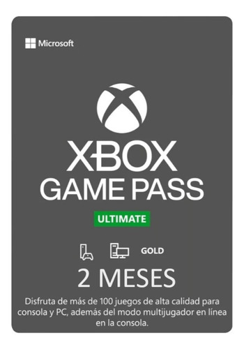 Game Pass Ultimate 2 Meses [ No Codigo Digital ]