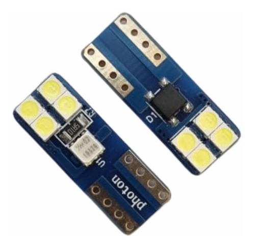 Led T10 W5w Posición 8 Smd Canbus Potentes 9volts A 30 Volts