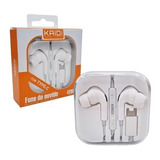 Kit 02 Fones De Ouvido Com Fio Tipo C Com Microfone Kd-733