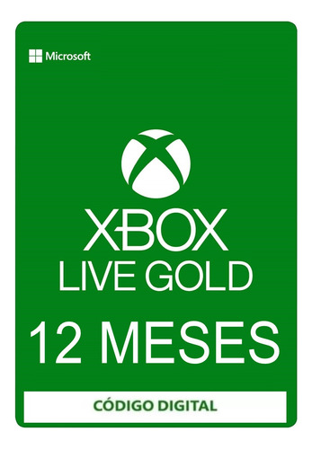Xbox Live Gold 12 Meses Completos