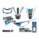 Kit De Calcos Para Yamaha Xtz 125 -  Laminado Mate Grueso - 