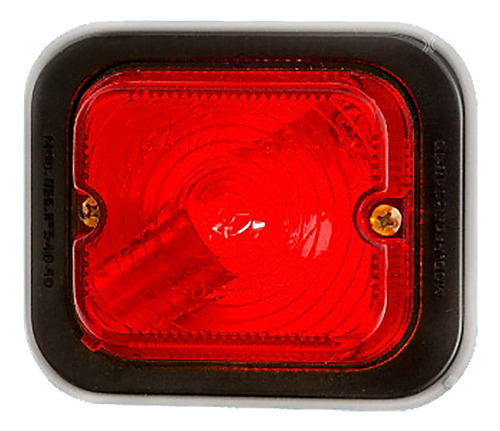 Faro Lateral Portalampara Bayoneta Rojo Camion Acoplado