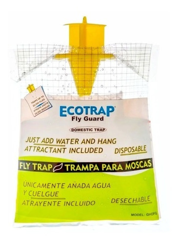 Trampa Para Moscas Uso Domestico Ecotrap 