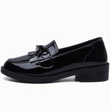 Zapatos Mujer Negro Charol Escolar Niñas Casual Transpirable