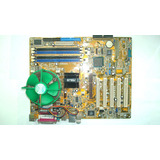 Placa Mãe Asus P5p800 Rev.1.01 + Espelho + Processador 