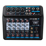 Consola Venetian U6 Mixer 6ch Streaming Con Interface Usb Pc