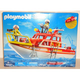 Playmobil City Action 70147 Barco Bombero Con Motor A Pila