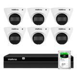 Kit 6 Câmeras Vlp1230 Dome Ip Intelbras, Nvr 1408, Hd 1tb Ba