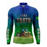 Camisa Camiseta Agro Uv Agricultura Trator Verde Gll-01