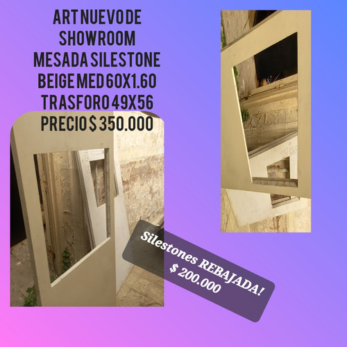 Mesada Silestone Beige Nueva De Showroom Villa Crespo