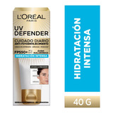 Crema L'oreal Defender Uv Fps50 Hidratación Intensa 40gr