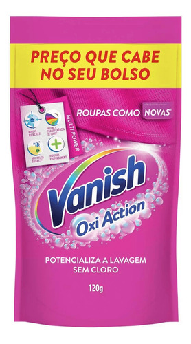 Alvejante Em Pó Oxi Action Pink 120g Vanish