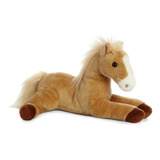 Caballo De Peluche Caramelo Recostado 30 Cm Aurora