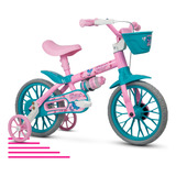 Bicicleta Aro 12 Charm Criança Bike Rosa Cestinha Infantil