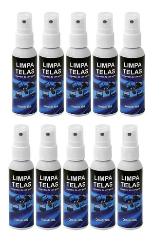 10 Limpa Telas Notebook Tv Televisão Implastec 60ml Atacado